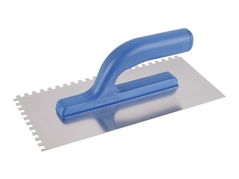 FESTA fier de netezit zimțat 130 x 280 mm inox cu mâner din plastic 6 x 6 mm