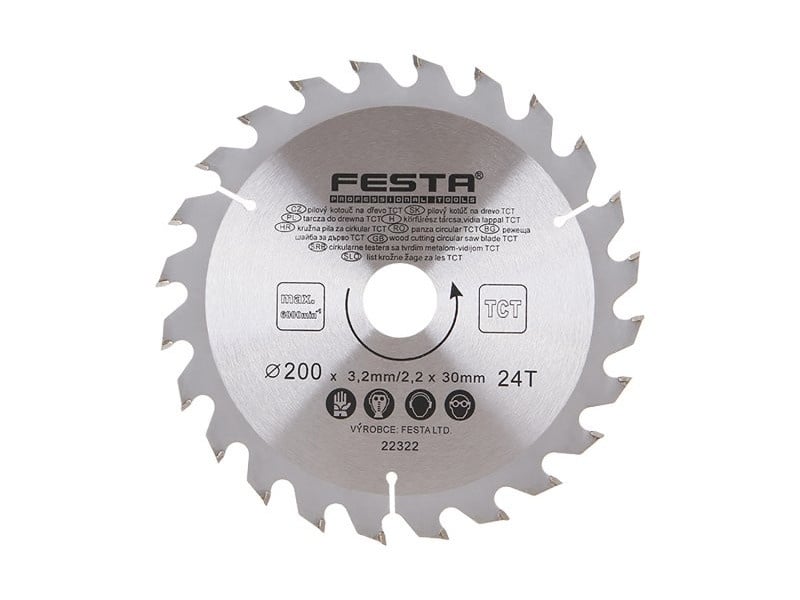 FESTA Lamă de ferăstrău pentru lemn 200 x 30 x 2,2 mm / 24T