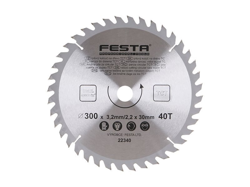 FESTA Lamă de ferăstrău pentru lemn 300 x 30 x 2,2 mm / 40T