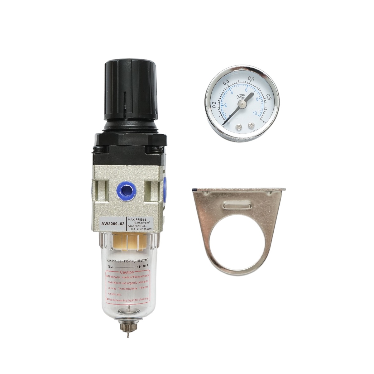 Filtru aer cu regulator de presiune max. 1 MPa, racord 1/4, Cod: DISMS36 - 1 | YEO