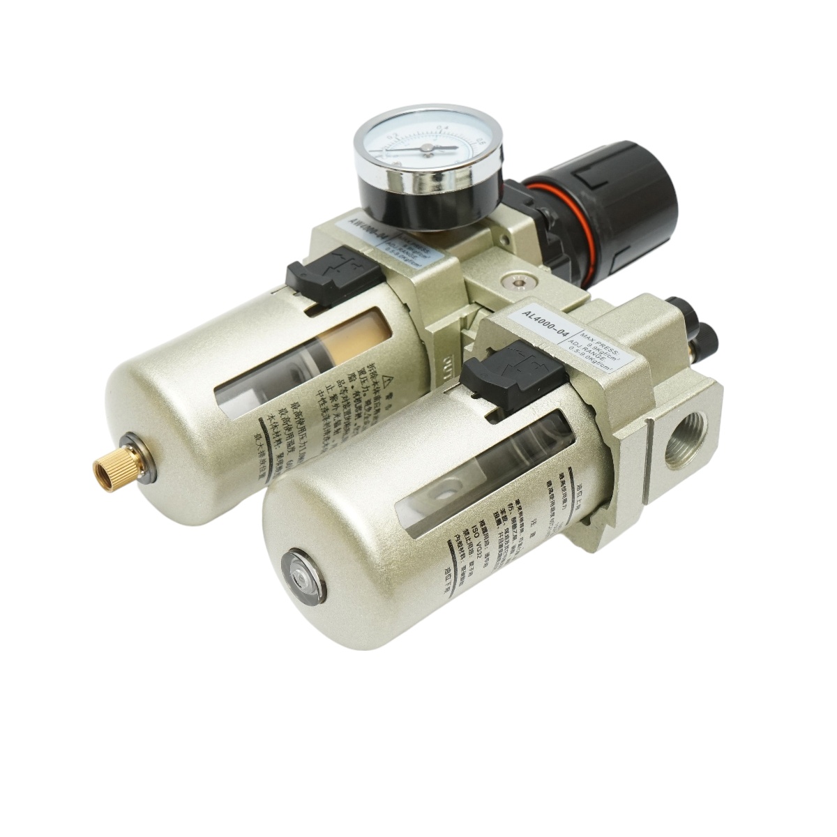 Filtru aer si ungator cu regulator de presiune max. 1 MPa, racord 1/2 , Cod: DISMS39 - 1 | YEO