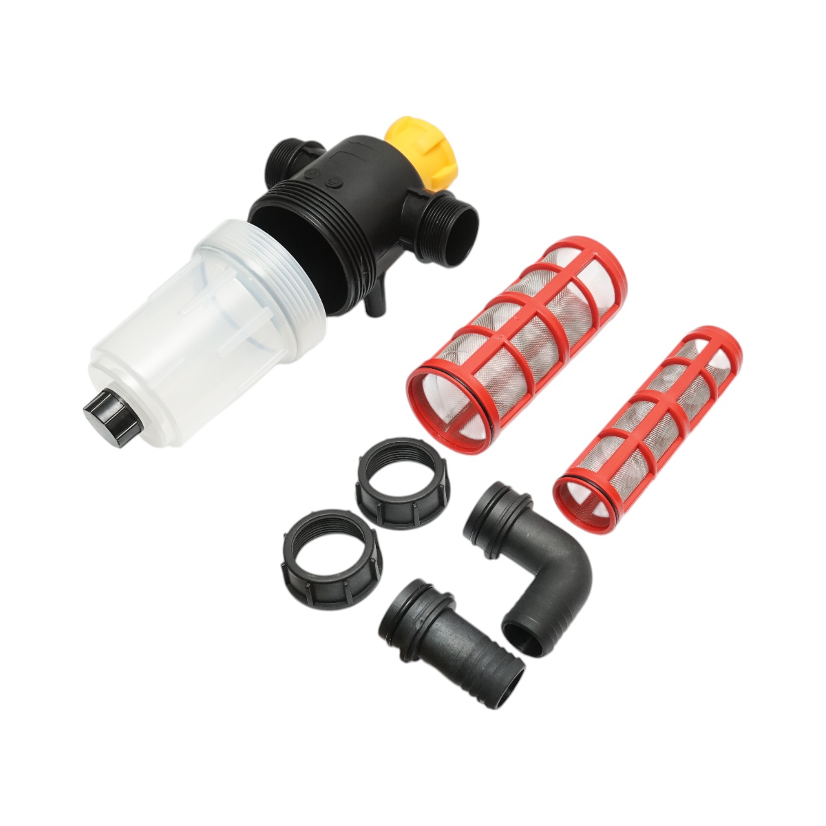 Filtru erbicidator transparent cu 2 site si valva autocuratare, racord 32 mm, Cod: DISPK90 - 2 | YEO