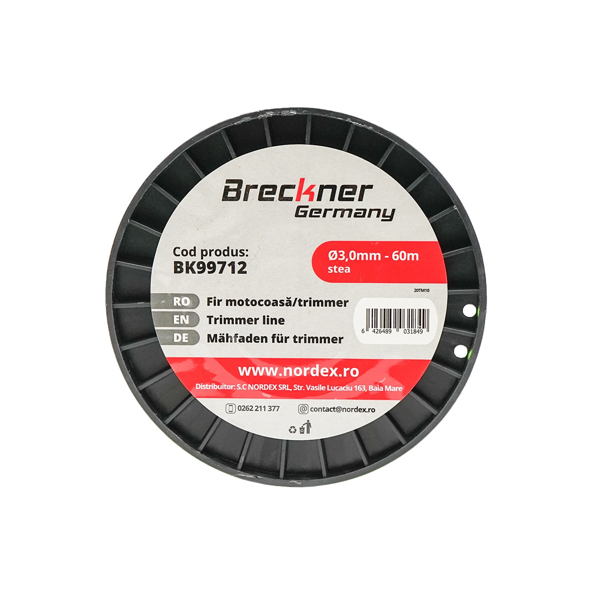 Fir stea pentru motocoasa, 3 mm x 60 m, Cod: BK99712, Brand: BRECKNER GERMANY