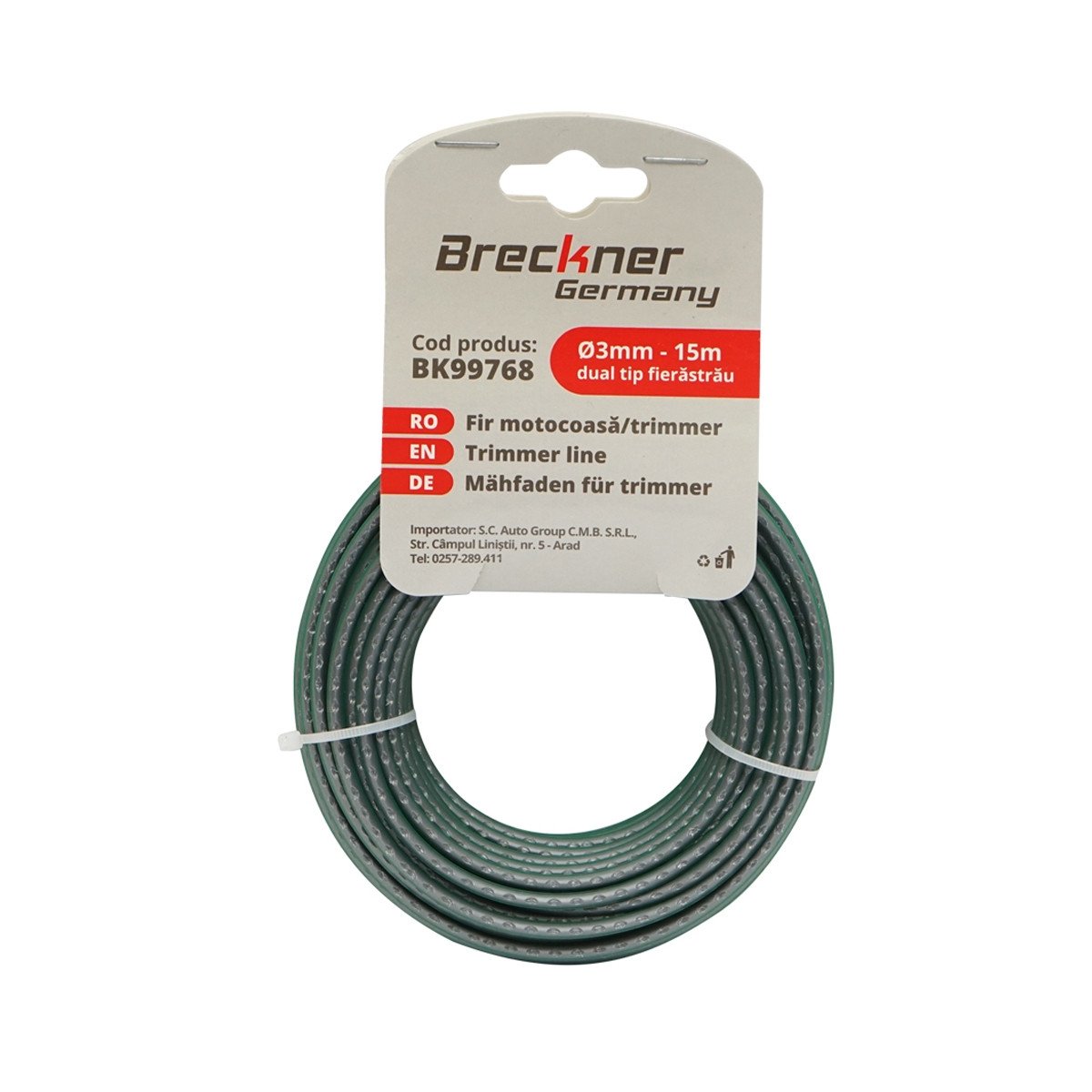 Fir zimtat gri pentru motocoasa 3mmx15m, Cod: BK99768, Brand: BRECKNER GERMANY - 1 | YEO