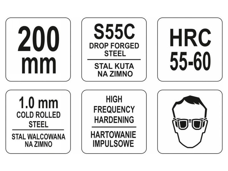 Foarfece de tăiat plăci YATO 200 mm drept - 2 | YEO
