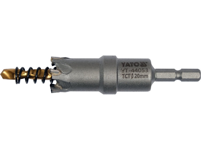 Freză circulară YATO 20 mm TCT cu suport pentru biți - 2 | YEO