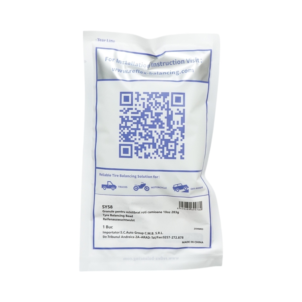 Granule echilibrat roti camioane, auto-moto, off road 283g, DISSY58