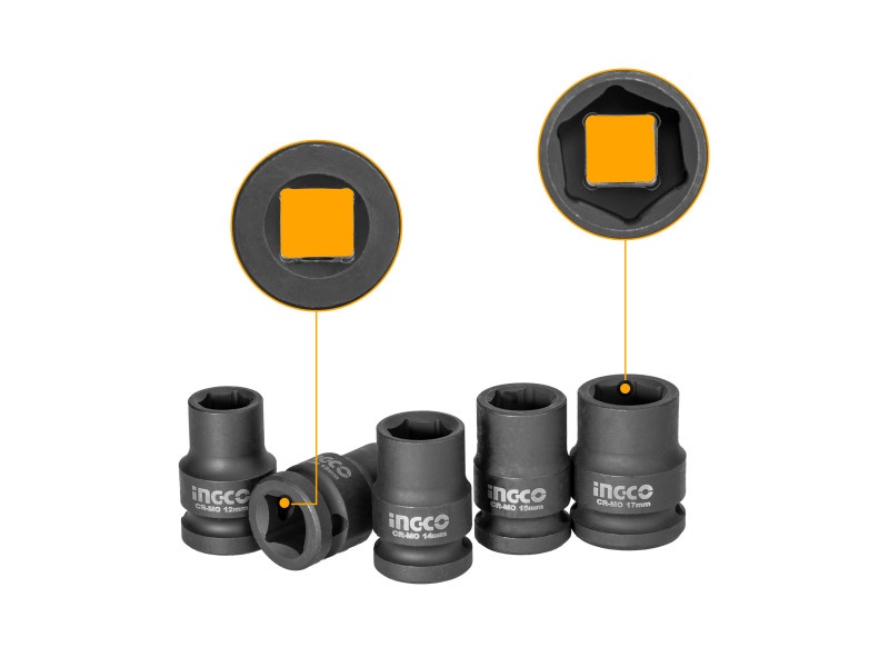 INGCO set 10 piese 1/2" 10-24 mm CrMo - 1 | YEO