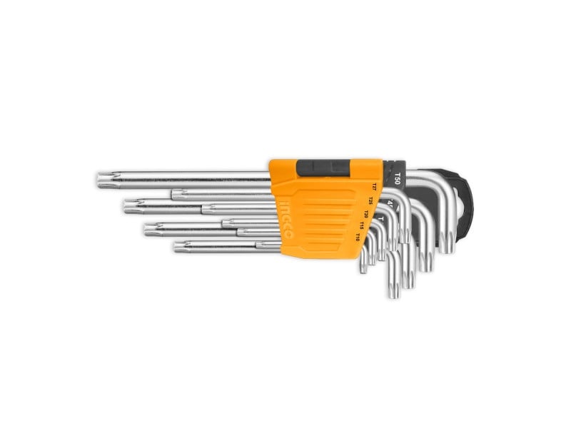 INGCO Set de chei torx lungi 9 piese T10-T50 S2 - 3 | YEO