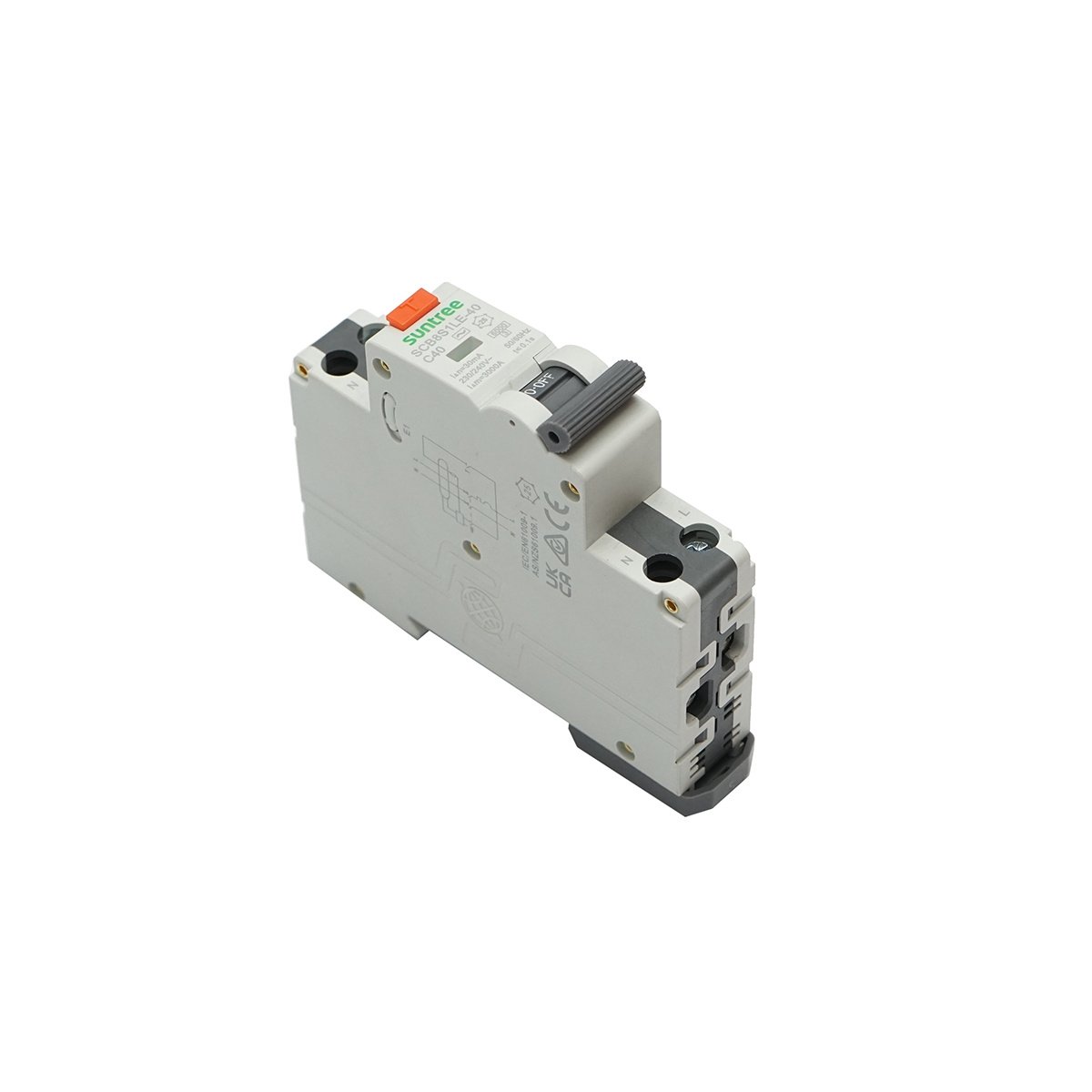 Intrerupator automata cu protectie diferentiala RCBO 1P+N 40A 30mA, AC, Cod: DISMB80, Brand: SUNTREE - 2 | YEO