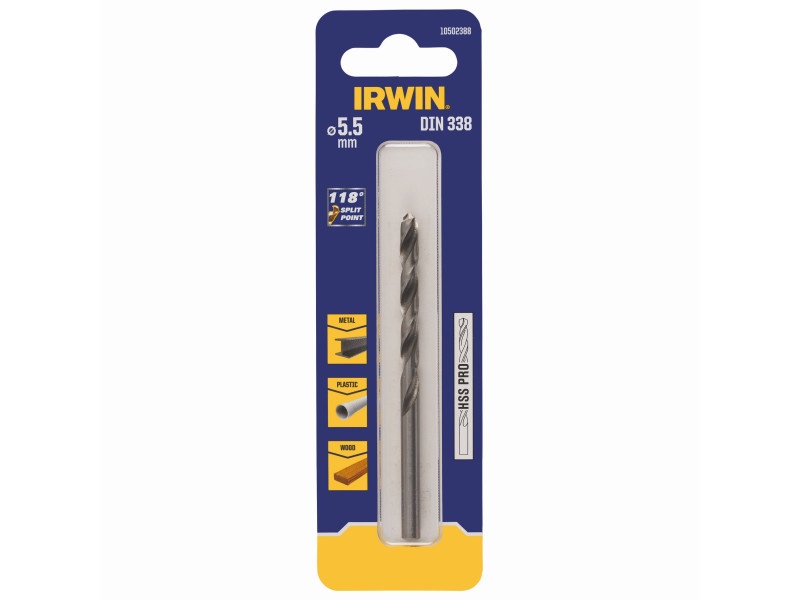 IRWIN Burghiu circular 5,5 x 93/57 mm HSS PRO cilindric