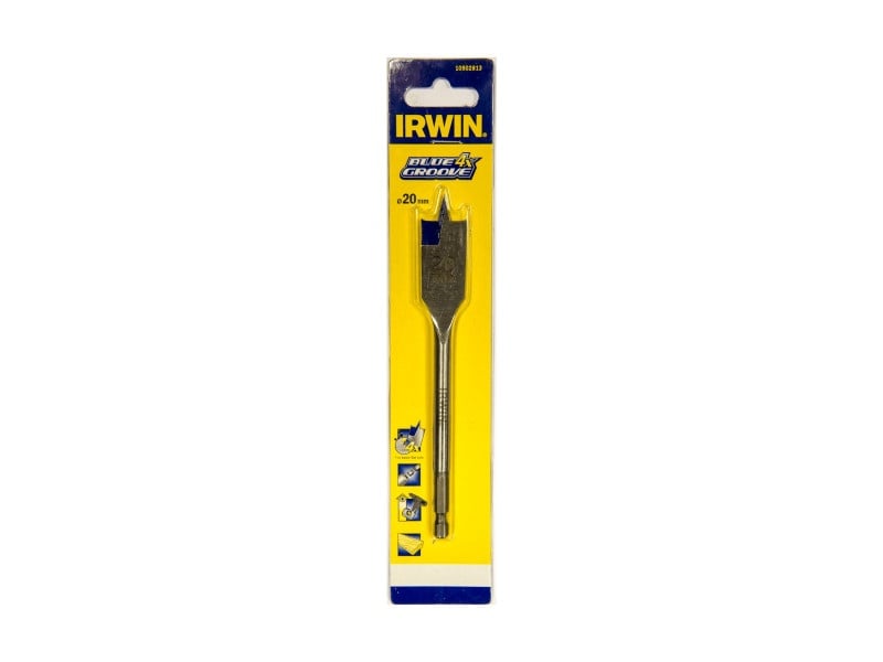 IRWIN Burghiu plat pentru lemn 20 x 152 mm bit Blue Groove 4x - 1 | YEO