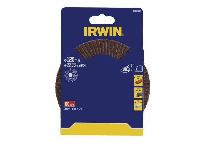 IRWIN Disc cu clape 125 x 22 mm P60 - 1 | YEO