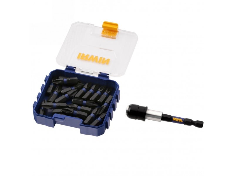 IRWIN Impact Pro set de vârfuri de biți PH2 x 25 mm + suport vârfuri de biți (20 buc)