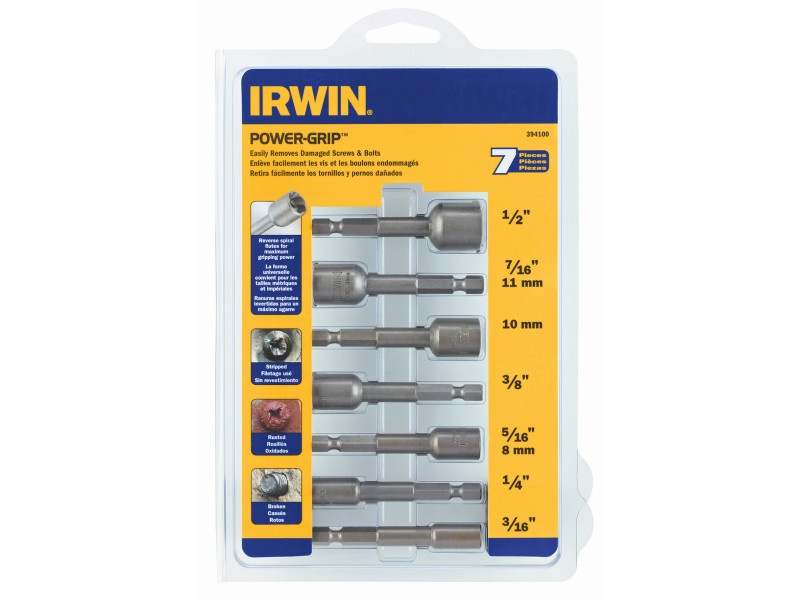 IRWIN Power-Grip Set pentru îndepărtarea capului de cheie Set de biți din 7 piese