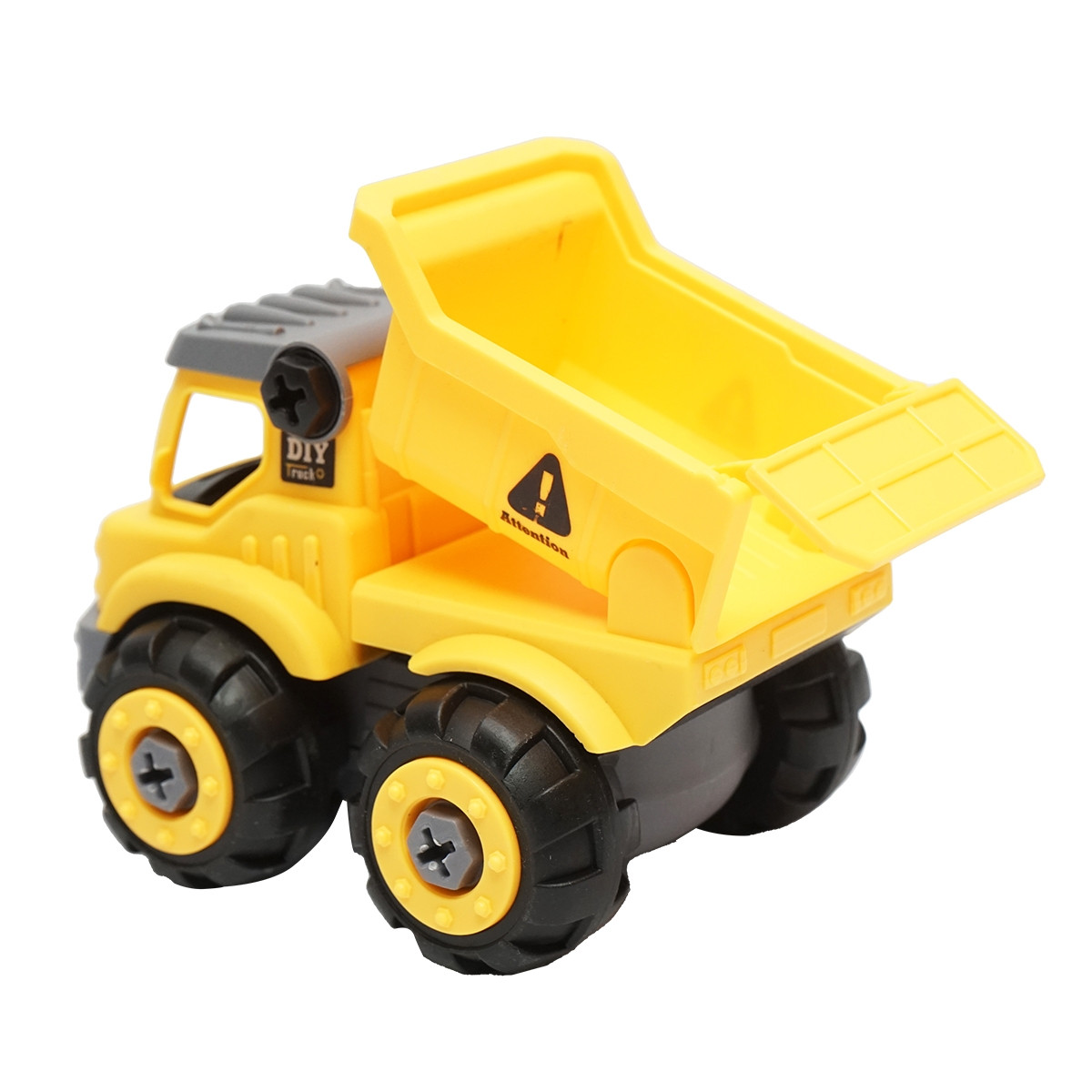 Jucarie tip Montessori, camion galben pentru copii +3 ani, Cod: DISLW96 - 3 | YEO
