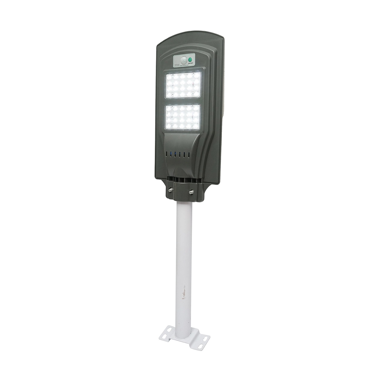 Lampa solara LED iluminat stradal 40W 6500K cu panou solar 10W, baterie 10000mAh, telecomanda, prindere pe stalp IP65, Cod: BK79611, Brand: BRECKNER GERMANY