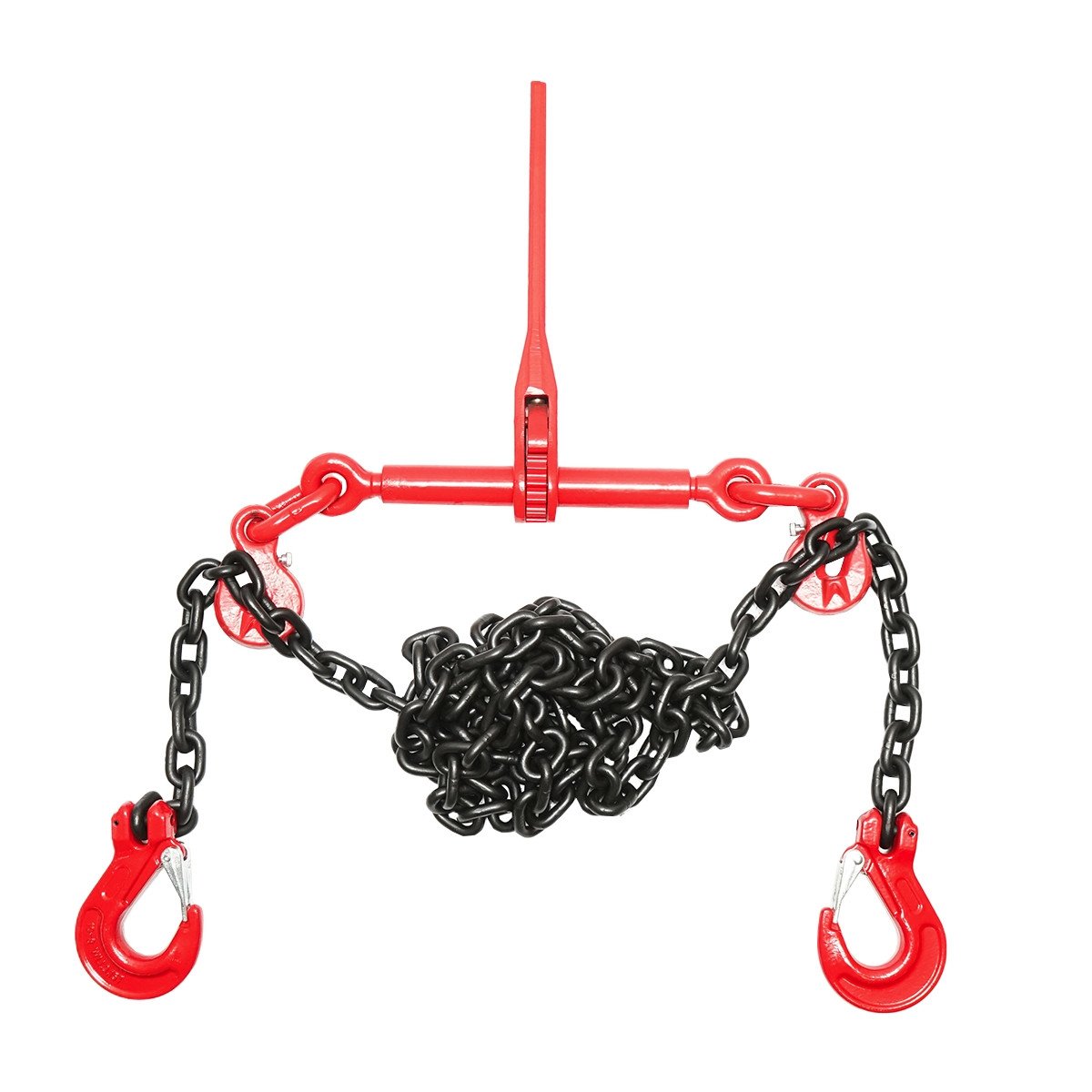 Lant ancorare pentru utilaje grele cu dispozitiv de tensionare pe clichet, greutate suportata 6.3T, lungime lant 4m, grosime zala fi 10mm, Cod: BK92732, Brand: BRECKNER GERMANY