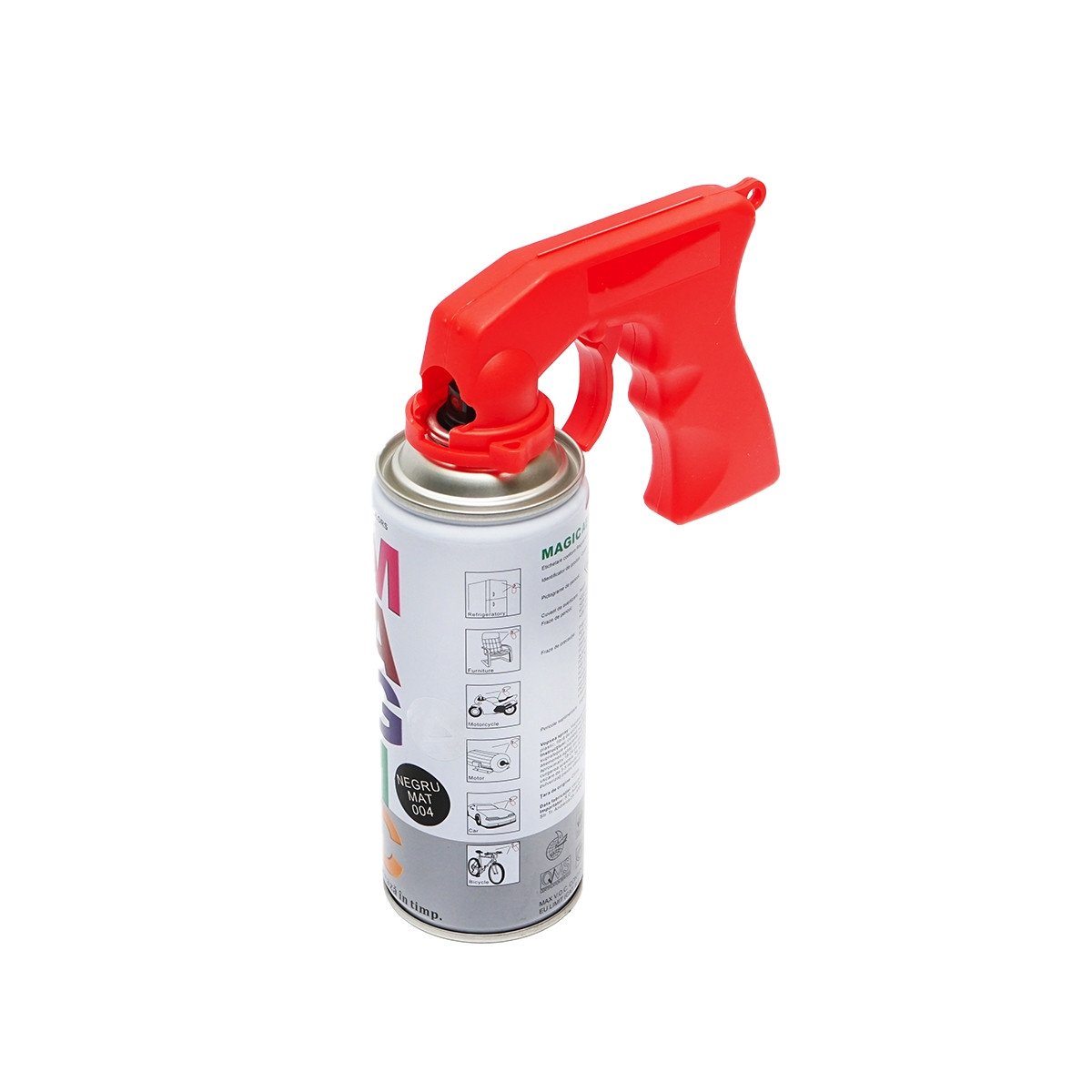 Maner rosu pistol pulverizare pentru tub spray vopsea, Cod: FOXGUNR,Brand: BRECKNER GERMANY - 1 | YEO