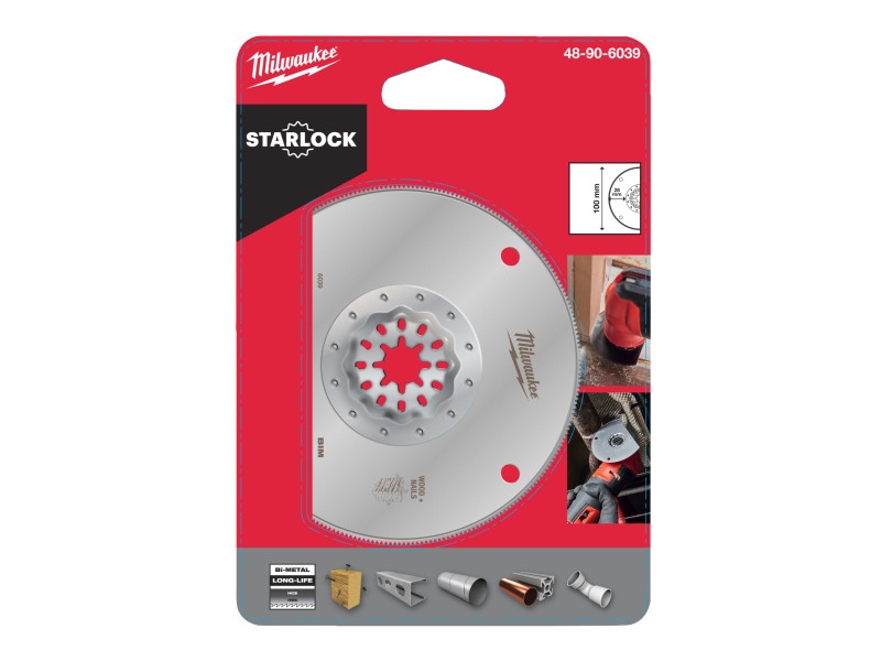 MILWAUKEE Pânză de ferăstrău 100 x 28 mm bimetal, segmentată Multitool Starlock - 1 | YEO