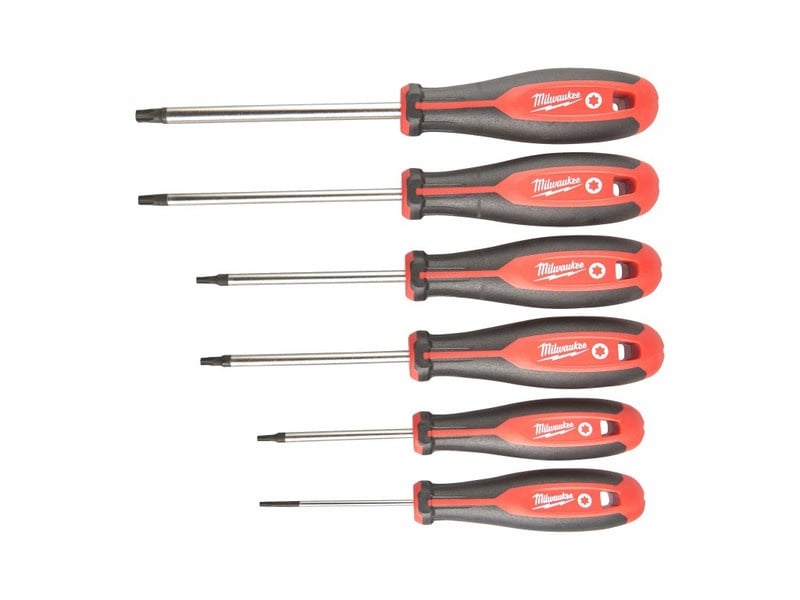 MILWAUKEE Șurubelniță Torx cu mâner cu 3 fețe Set de 6 piese