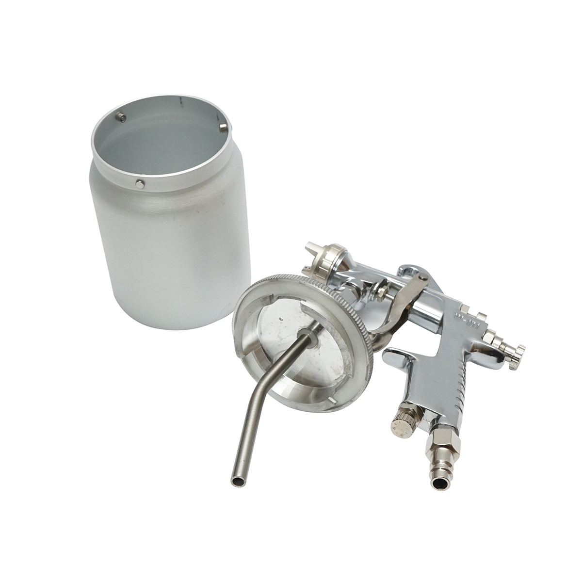 Pistol de vopsit cu aer comprimat 600ml, duza 2mm HVLP, debit 300ml/min, presiune max. 5 bar, Cod: BK76137 - 3 | YEO