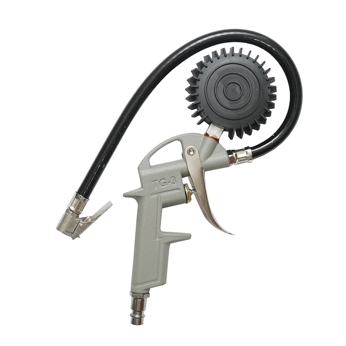 Pistol umflat roti profesional cu furtun 360mm si manometru mecanic 0-15 bar, Cod: BK76151 - 1 | YEO