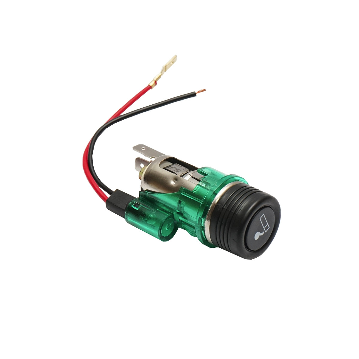 Priza cu bricheta auto universala 12V fi28, cu lumina integrata verde, Cod: BK92086, Brand: BRECKNER GERMANY