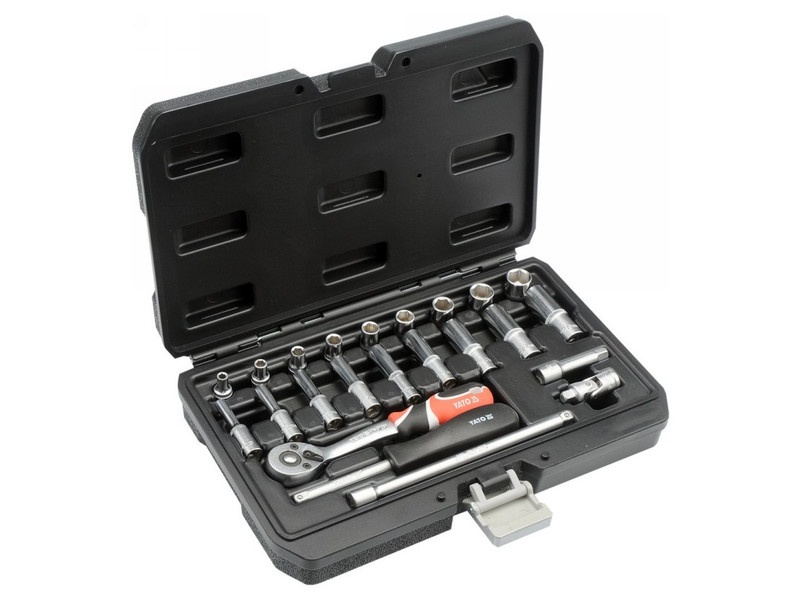 Set de prize YATO 23 piese 1/4" 4-13 mm CrV - 2 | YEO