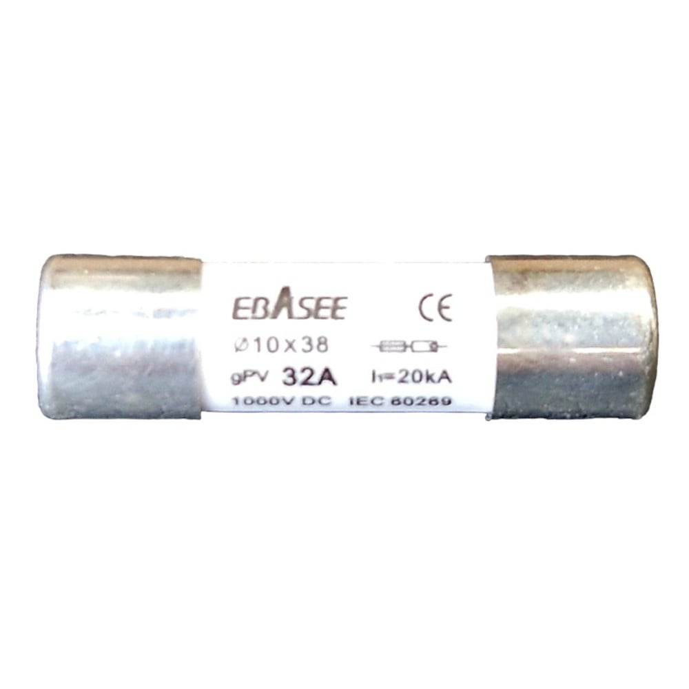 Siguranta fuzibila, 10x38mm, cilindrica pentru sisteme solare gPV, 32A, 1000V, Ebasee - 1 | YEO