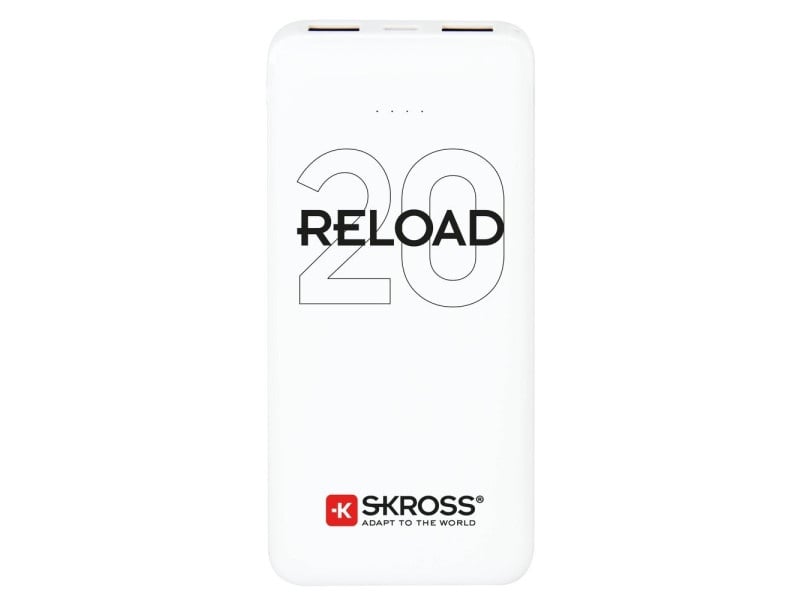 SKROSS Powerbank 20000 mAh cu cablu USB cu două ieșiri