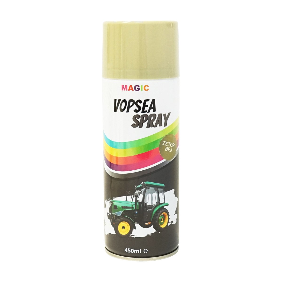 Spray vopsea auto BEJ GREY OLIVE tip Zetor profesionala cu uscare rapida 450ml, Cod: BK832109,Brand: MAGIC