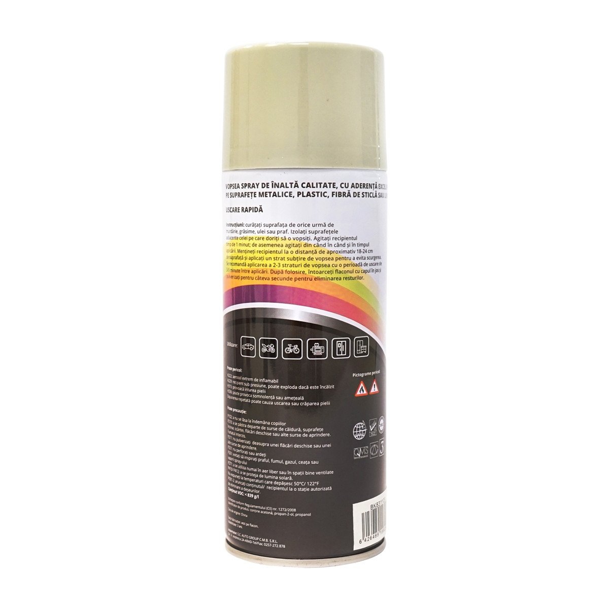 Spray vopsea auto crem tip Fiat profesionala cu uscare rapida 450ml, Cod: BK831109, Brand: MAGIC - 2 | YEO