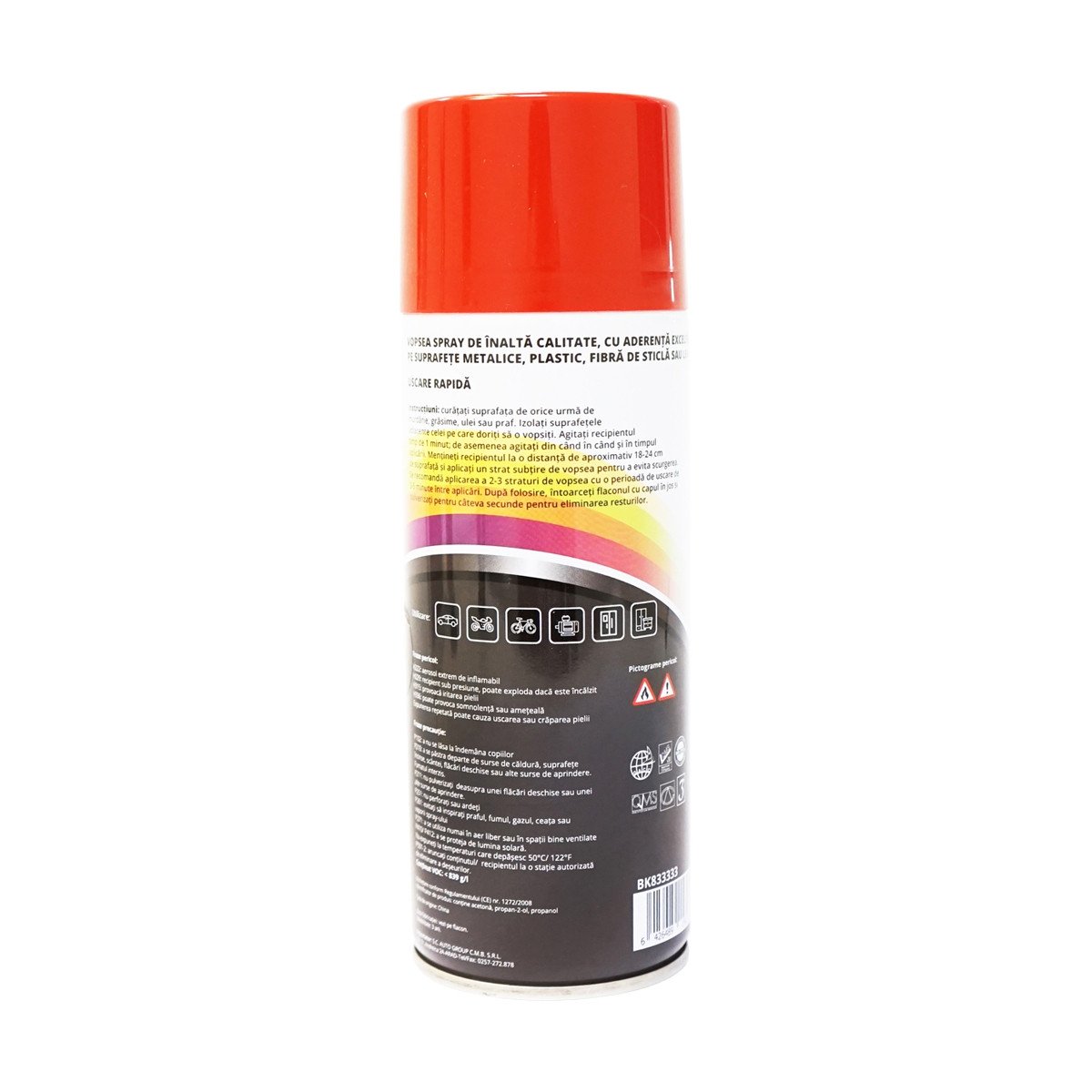 Spray vopsea auto rosu imperial UTB profesionala cu uscare rapida 450ml, Cod: BK833333, Brand: MAGIC - 2 | YEO