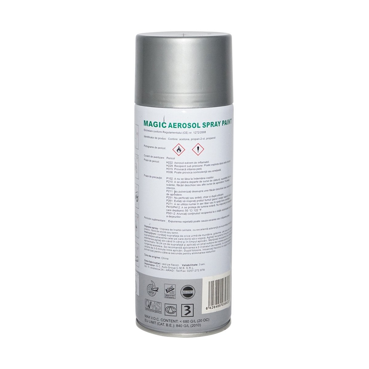 Spray vopsea Magic gri platin 450 ml, Cod: FOXD69, Brand: MAGIC - 1 | YEO