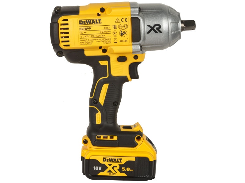 Șurubelniță cu impact fără fir DEWALT 18 V 1/2" 1625 Nm (2 baterii 5.0 Ah + încărcător + TSTAK) - 1 | YEO