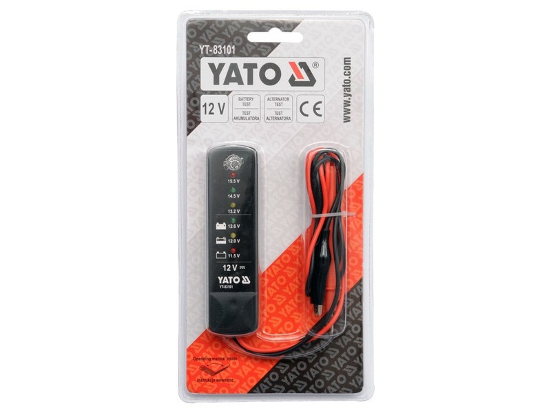 Tester baterie YATO 12V CCA 150-1400 Ah - 1 | YEO