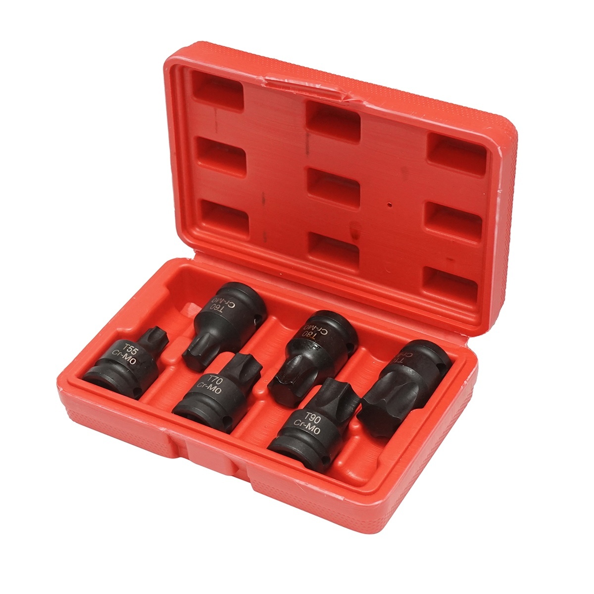 Trusa chei tubulare de impact torx T55-T100, patrat 1/2 inch 6 piese , Cod: DISTT07 - 1 | YEO