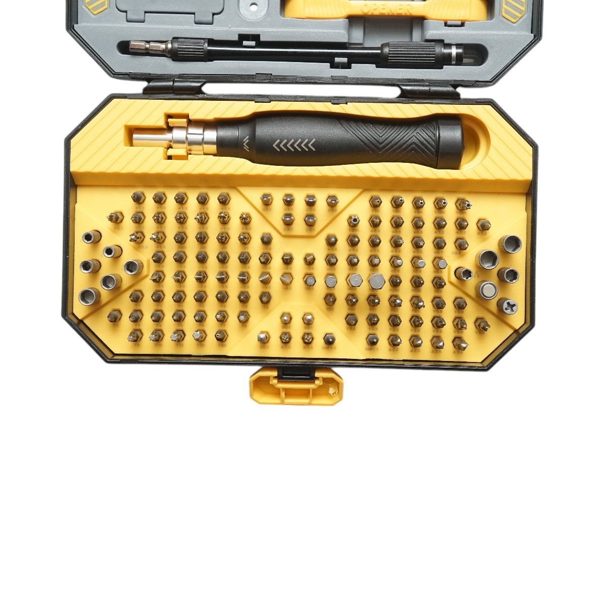 Trusa surubelnite de precizie cu biti torx, hex, cruce pentru electronice 145 piese Cr-V, Cod: DISTN69 - 3 | YEO