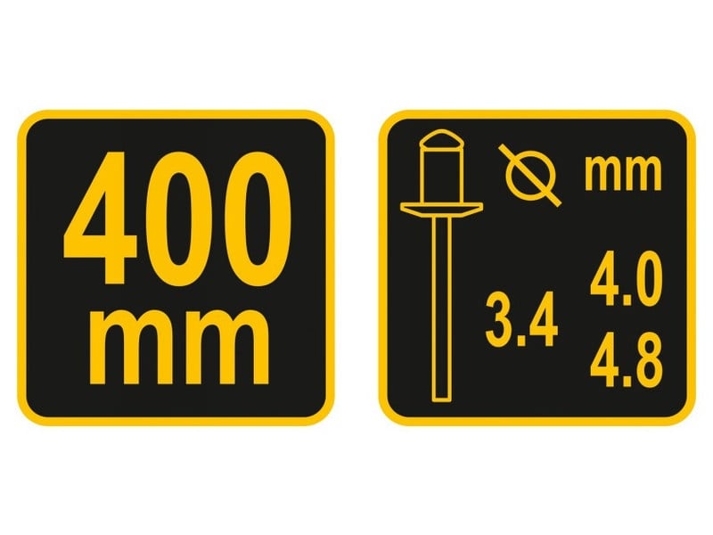 VOREL Clește pentru nituri pop cu mâner 400 mm, DIY - 3 | YEO