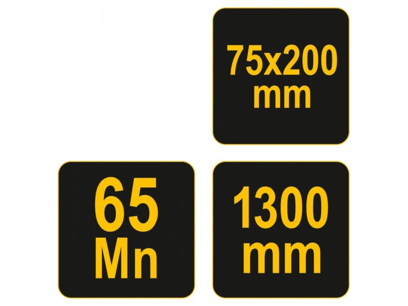 VOREL Racletă pentru beton 75 x 200 x 1300 mm - 1 | YEO