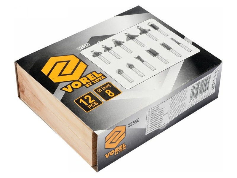 VOREL Router set 12 piese 8 mm - 3 | YEO