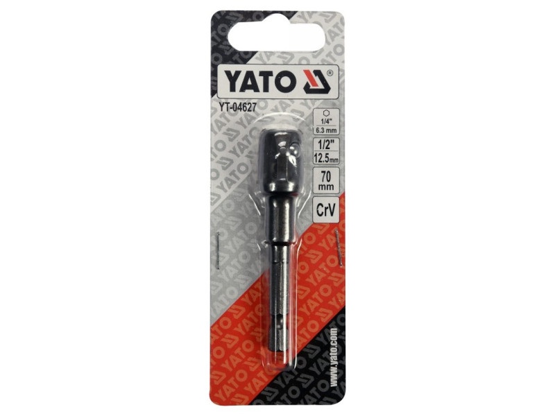 YATO Adaptor soclu 1/4" Hex -> 1/2" pătrat CrV - 2 | YEO