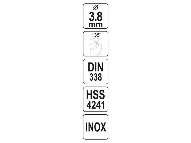 YATO Auger 3,8 x 77/48 mm inox HSS Premium - 3 | YEO