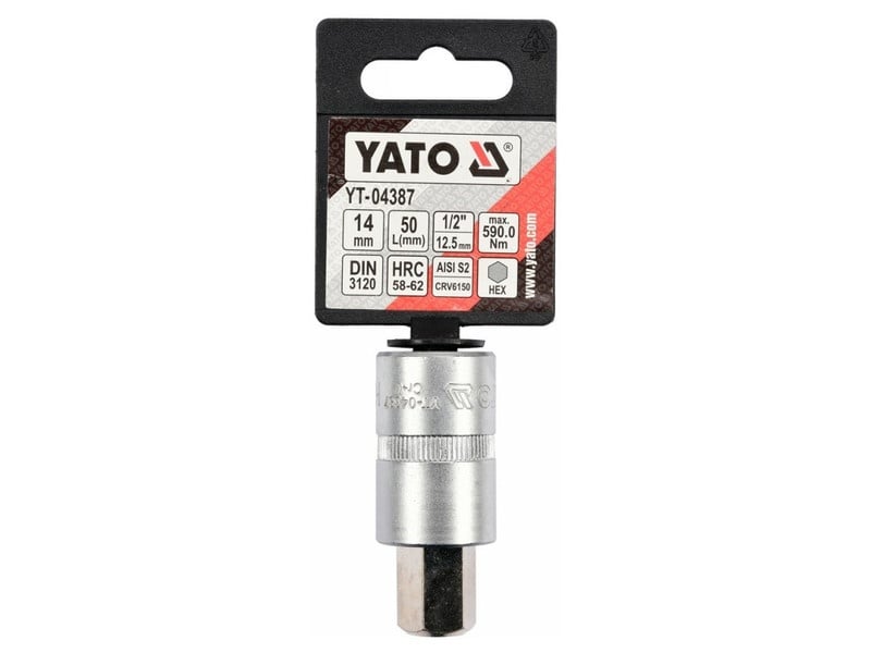 YATO Bit cheie tubulară Allen 1/2" 14 mm CrV - 2 | YEO