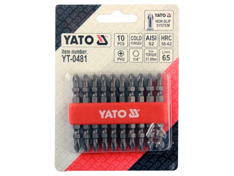 YATO Bithegy PH2 x PH2 x 65 mm (10 buc) - 1 | YEO