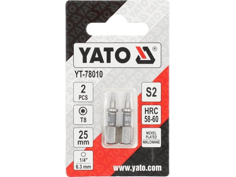 YATO Bithegy T8 x 25 mm (2 buc)