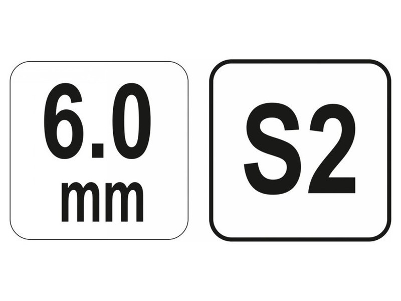 YATO Cheie Allen 6,0 mm / 17 x 200 mm S2