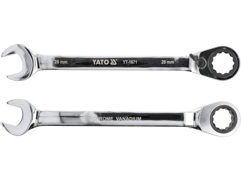 YATO Cheie stea cu clichet 28 mm / 360 mm 72T CrV - 4 | YEO