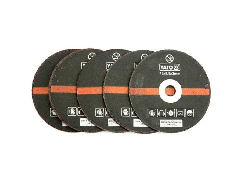 YATO Disc de tăiere pentru metal 75 x 9,5 x 2,0 mm pentru YT-0993 (5 bucăți)